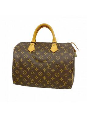 Louis Vuitton Handbag Monogram Speedy 30 Brown
